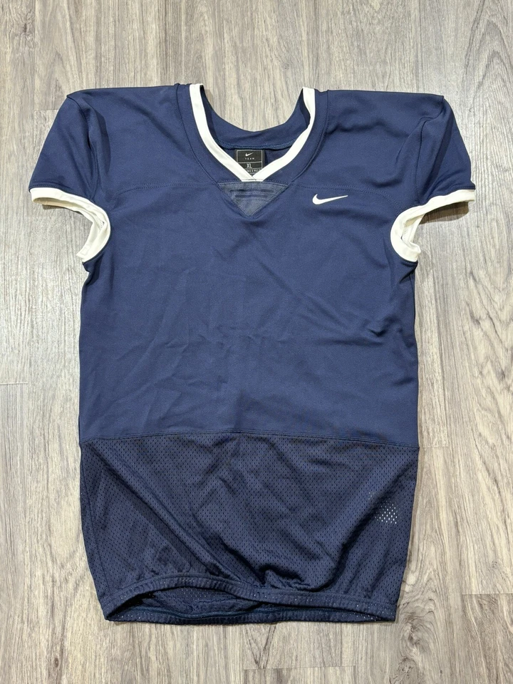 Nike Football Performance Jersey Mesh Vented Mens Medium C13767-420 Navy