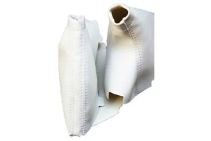 Fits Subaru Impreza WRX STI 08-16 Vinyl Manual Shift & E-Brake Boot SET White - Bild 1 von 5