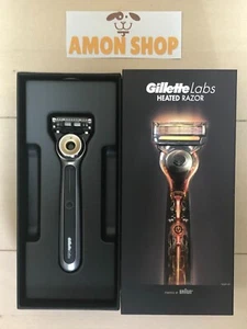 Gillette Labs Heated Laser Shaving Razor 2 Piece Assortment Black - Picture 1 of 9