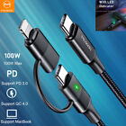 Mcdodo 100w Led Type-c To 8 Pin Usb-c Pd Fast Charging Cable For Iphone Samsung