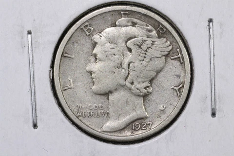 1927-D Mercury Dime, XF Cover