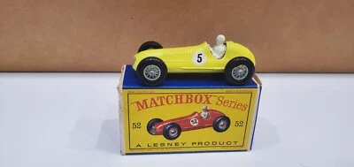 MATCHBOX LESNEY #52a MASERATI 4CLT RACER Rare Number 5 Decals Mint in Box - Image 1 of 4