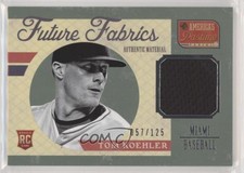 2013 Panini America's Pastime Future Fabrics /125 Tom Koehler #TK Rookie RC