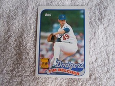 Topps 1989 MLB "TIM BELCHER" #456 Los Angeles Dodgers Trading Card n24 