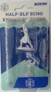 Critical Mass Papel Miniatura ~ Half-Elf Echo Caballero & Echo - Imagen 1 de 2