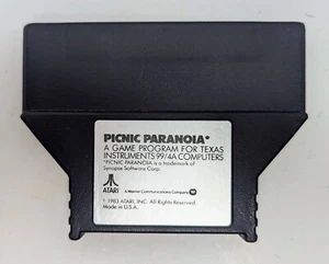 Vintage 1983 Picnic Paranoia for Texas Instruments TI 99/4a Computer Atari - Picture 1 of 1