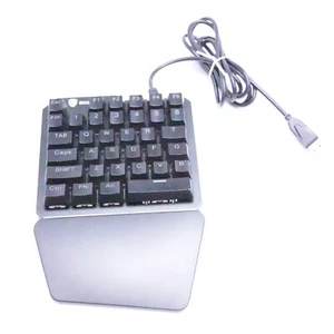 Sades Half Gaming Keyboard, RGB Lighting, USB Plug In, Light Up Gaming Keyboard - Picture 1 of 3