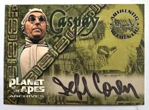 PLANET DER AFFEN : JEFF COREY als CASPAY AUTOGRAMMKARTE INKWORKS A3 1999 - Bild 1 von 2