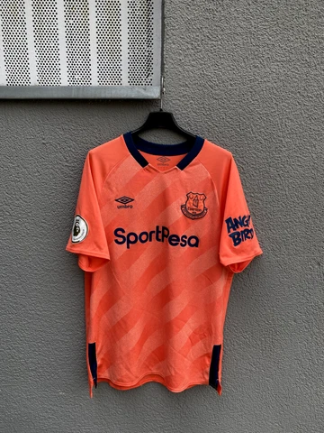 EVERTON Chempions 2018 2019 6 AWAY FOOTBALL SHIRT SOCCER JERSEY UMBRO sz M PINK Cover