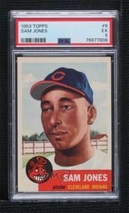 1953 Topps Sam Jones #6 PSA 5