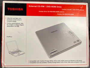 Toshiba External CD-RW/DVD-ROM Drive #PA3438U-2CD2 USB-2.0 Brand-New - Picture 1 of 6
