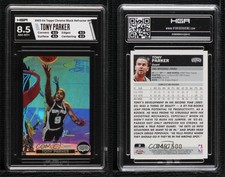2003-04 Topps Chrome Black Refractor /500 Tony Parker #9 HGA 8.5 HOF