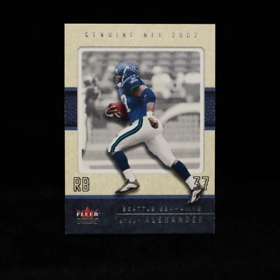 2002  Shaun Alexander  Seattle Seahawks "Genuine" Fleer #70 - Image 1 of 2