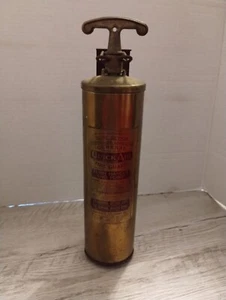 General Quick Aid Brass Fire Extinguisher With Turn Handle Pump Wall Mount 85 HD - Picture 1 of 7