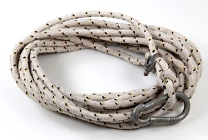 Double Braid Rope Rigging Rope Multipurpose Extra Thick 10 Meters with Carabiner - Photo 1/24