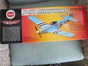 Vintage 2005 Cox Wings P-51 RC Model Kit - Picture 1 of 4