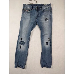 Diesel Thavar Slim Skinny Distressed Jeans Mens 32x32 - Picture 1 of 14