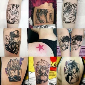 Jojo's Bizarre Adventure Anime Cosplay Einmal Tätowierung Hauttattoos Wasserfest - Picture 1 of 4