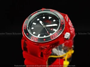 Reloj Invicta para hombre 52 mm GRAND PRO DIVER ANATÓMICO rojo transparente correa SS - Imagen 1 de 8