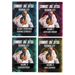 4 DVD SET Japanese Combat Jiu Jitsu strikes locks throws counters - Norman Leff - Picture 1 of 5