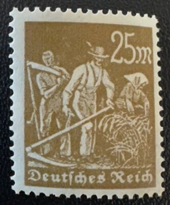 Estampillas Getmany 1923 #225 25 m agricultura MNH OG - Imagen 1 de 2
