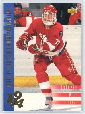 1993 Upper Deck Brendan Witt #544  WJC, RC Rookie   Canada - Image 1 of 2
