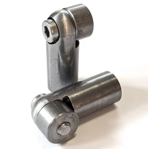 Custom sissy bar mounting adapter set with straight bungs - METRIC - Picture 1 of 7