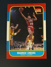 1986-87 Fleer Maurice Cheeks Card # 16 near mint-mint+ (see scan)