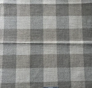 Kravet Grey Check Tweed Fabric Remnant 24"x24" - Picture 1 of 4