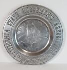 California State Horseman's Association Platter 12" Stamped Design C1942 Rare 