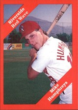 1989 Riverside Red Wave Cal League Cards #5 Mike Humphreys