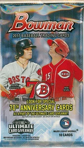 2017 Bowman w/ Chrome Guaranteed (Orange Ref Auto /25) Hot Pack - Picture 1 of 1