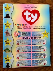 1998 TY Beanie Babies Color RETAILER CATALOG w/ Spring Supplement & Order Forms