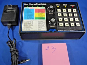 AEA MM-3 Morse Machine Contest Keyer Trainer w/AC Adapter CW - Zdjęcie 1 z 11