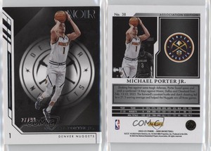 2022-23 Panini Noir Association Edition /99 Michael Porter Jr #38