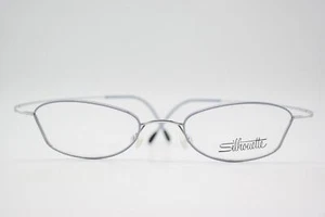Vintage Brille Silhouette 6520 /10 Hellblau Silber Oval Brillengestell - Bild 1 von 6
