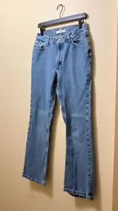 Vintage Y2K Tommy Hilfiger Women's Blue Boot Cut Logo Pocket Pants Jeans Size 6 - Picture 1 of 6