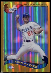 2002 Topps Chrome Refractor #271 Chan Ho Park - EXMT Surface Issue Dodgers