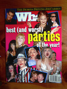 MAGAZINE WHO WEEKLY BEST (AND WORST) PARTIES OF THE YEAR DECEMBER 18, 1995 *****