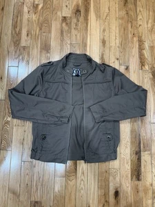Volcom Women's Canvas Zip Up Jacket Two Front Pockets In Brown size Medium - Picture 1 of 13