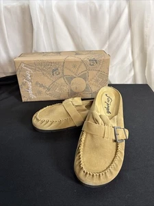 Free People After Riding Mule Macadamia Suede Size 10 NWB - Picture 1 of 6