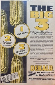 1962 Dekalb Hybrid Seed Corn - The Big 3 Vintage Ad #1425 - Picture 1 of 1