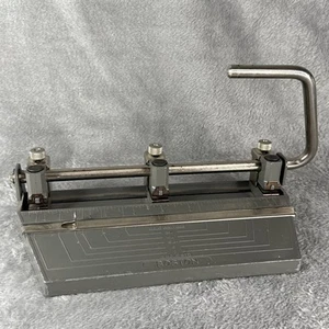 Vintage Boston Heavy Duty Adjustable 3-Hole Punch Made in the U.S.A - Picture 1 of 5