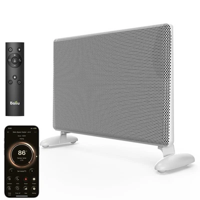 Aquecedor de espaço infravermelho Mica uso interno, aquecedor de painel de sala grande com programab... - Imagem 1 de 4