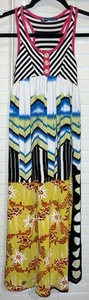 💃👗Chic Truly Me Girls Print Maxi  Dress Summer Size 7 - Picture 1 of 6