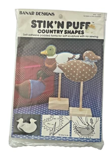 Banar Stik'N Puff Country Shapes Duck Padded Foam Soft Sculpture No Sew Craft - Picture 1 of 6