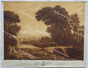 Rom Cestius Pyramide Tiber Wilhelm Friedrich Schlotterbeck Johann August Nahl - Bild 1 von 4