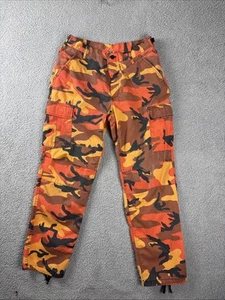 Rothco BDU Pants Mens medium 31x 30” adjust Cargo Tactical Orange Camo Military - Picture 1 of 13