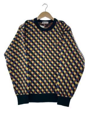 Suéter de punto DUNLOP (grueso) LL lana multicolor estampado integral Foto 1 de 4