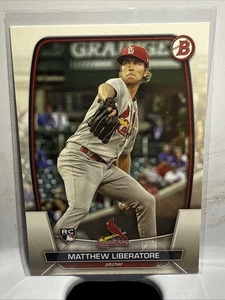 2023 Bowman Baseball Matthew Liberatore Paper Rookie RC #48 St. Louis Cardinals - Picture 1 of 10
